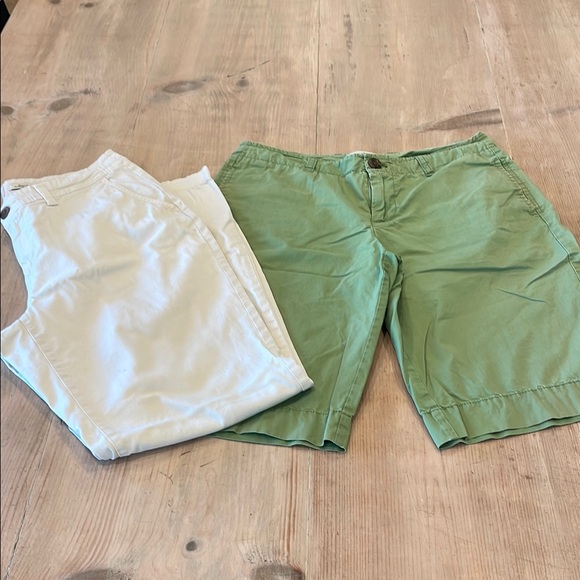 SET of white pants and green shorts | Size 6 - Picture 1 of 12